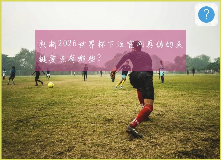 判断2026世界杯下注官网真伪的关键要点有哪些？